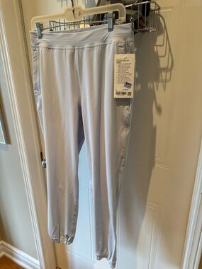 Lululemon Light blue/Gray Adapted State HR Jogger Pants brand new zip by ankles